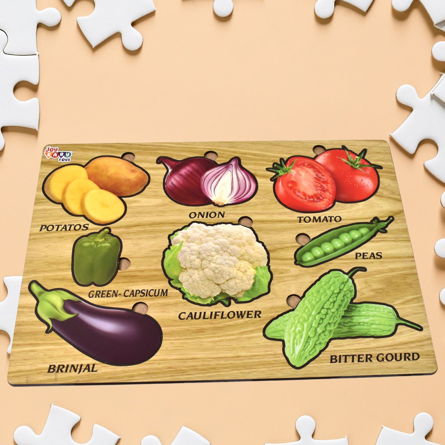 Melissa & Doug Wooden Vegetable Puzzle Board Melissa & Doug Wooden Vegetable Puzzle Board